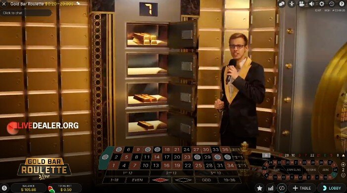 Gold Bar Roulette 7bars
