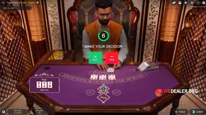 TeenPatti fold play