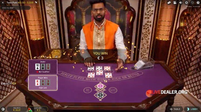 TeenPatti win noqual
