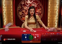 Ezugi Super 6 Baccarat deal