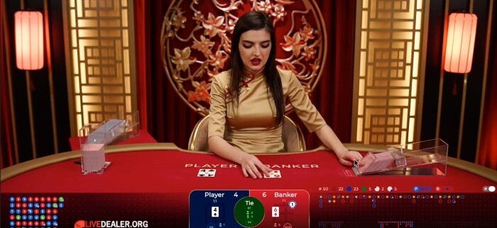Ezugi Super 6 Baccarat deal