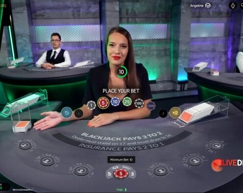 Stakelogic Blackjack placebets