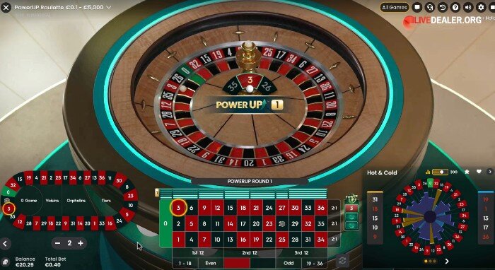 Power Up Roulette power up round