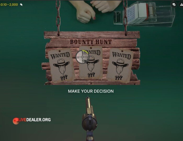 Dead or Alive Saloon bounty hunt