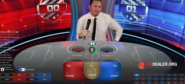 Football Studio Dice placebets