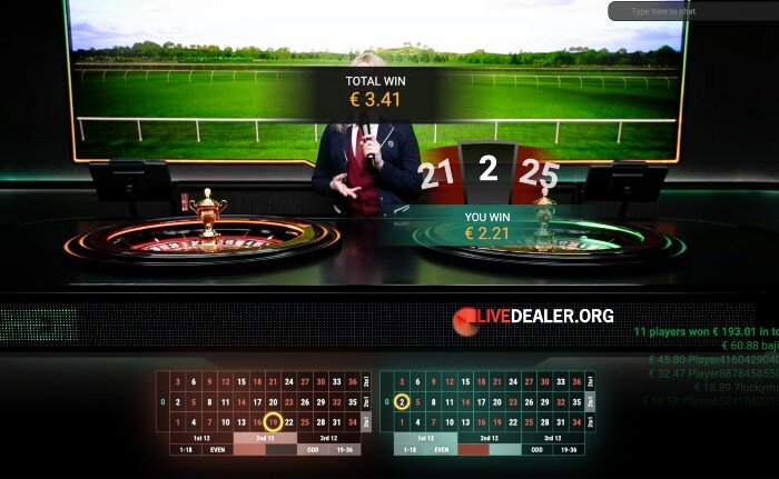 Jet Set Racing Roulette result