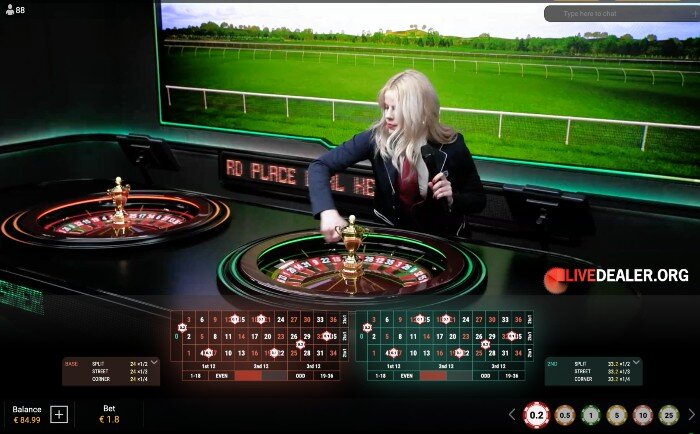 Jet Set Racing Roulette spins
