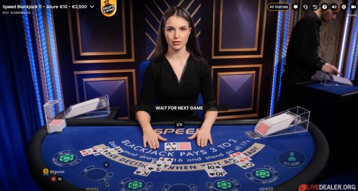 play at 888 Speed blackjack ruthy