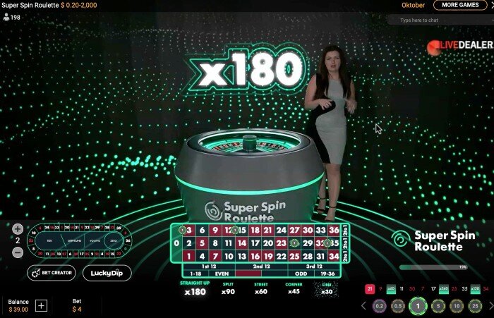 bet365 Super Spin Roulette