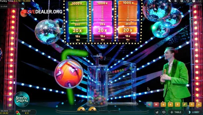 Funky Time stayin alive bonus game