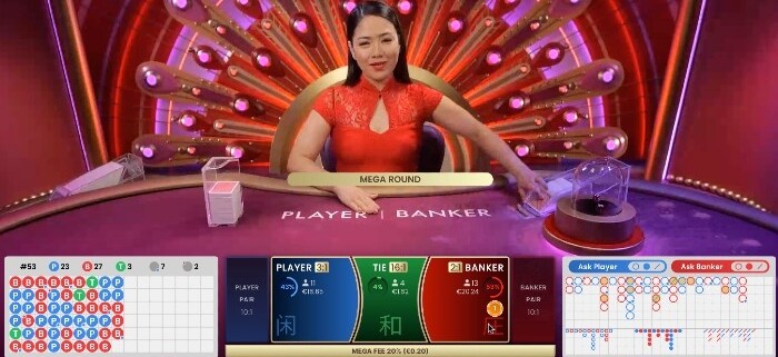 Mega Baccarat Meg around