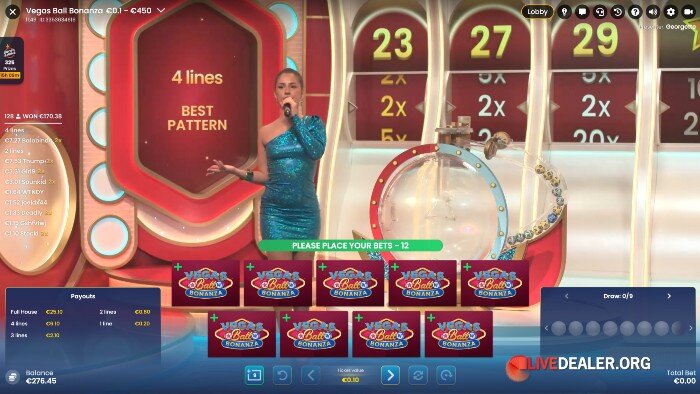 Vegas Ball Bonanza placebets