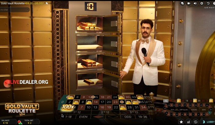 Gold Vault Roulette 10bars