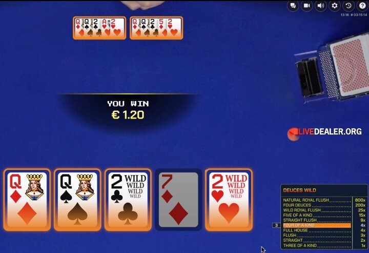 Video Poker Deuces Wild