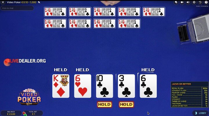 Video Poker Jacks or Better