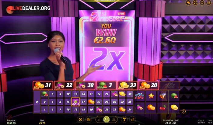 7s on Fire random multiplier
