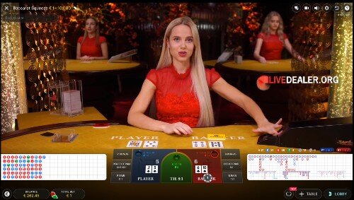 live baccarat at Platinum Play