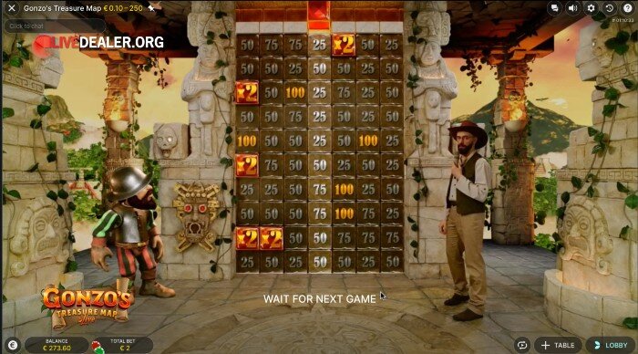 Gonzos Treasure Map bonusgame