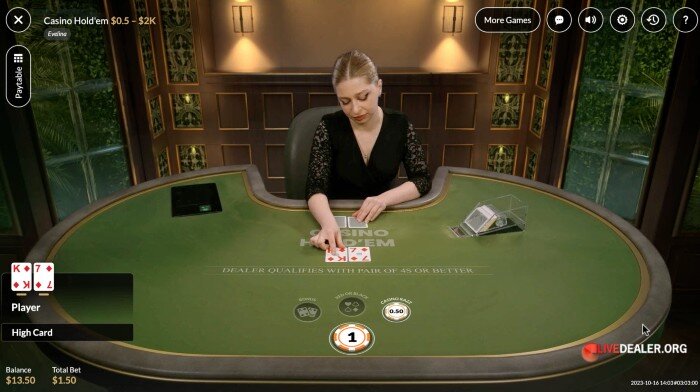 On Air Casino holdem pockets