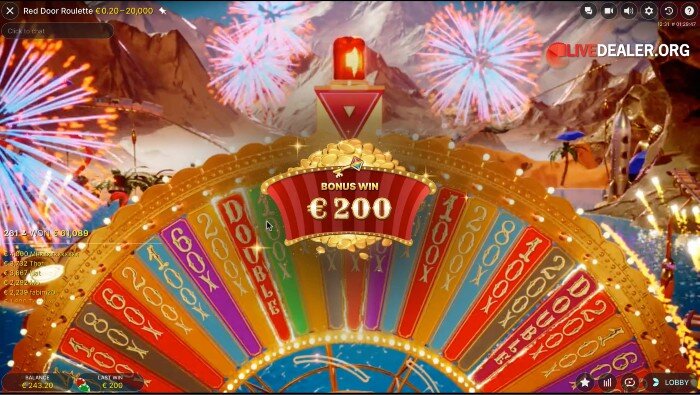Red Door Roulette bonuspayout