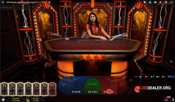 xxxtreme lightning baccarat lightning round