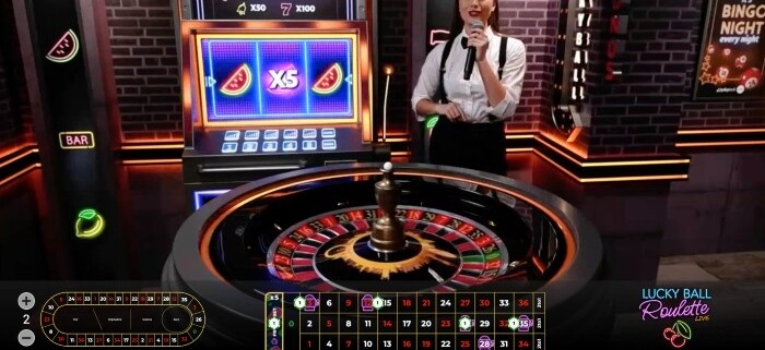 Lucky Ball Roulette fruity bet multiplier