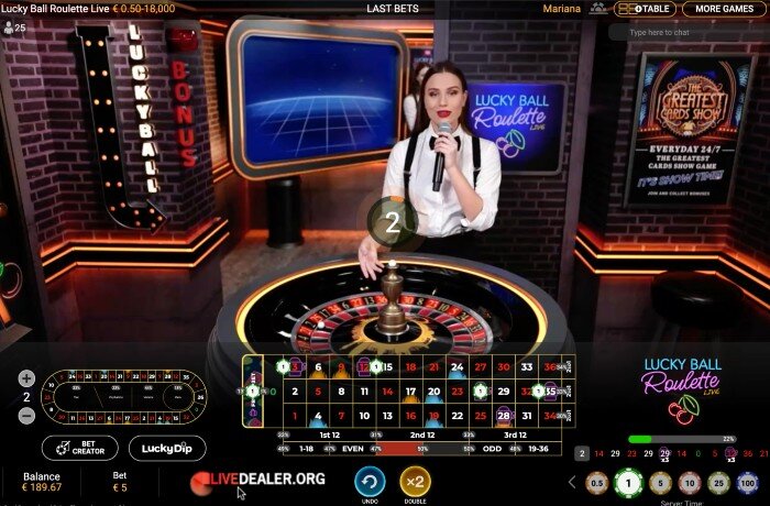 Lucky Ball Roulette last bets