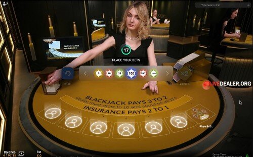 888 Playtech live blackjack