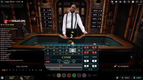 BetVictor Craps live