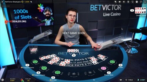 BetVictor live blackjack