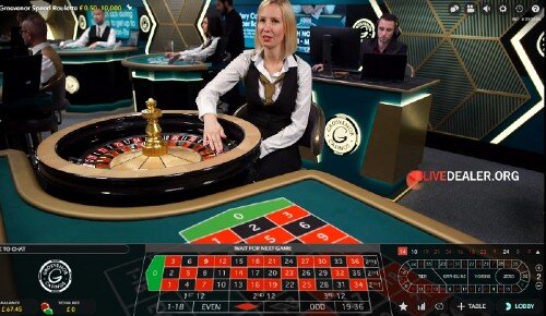 grosvenor live speed roulette