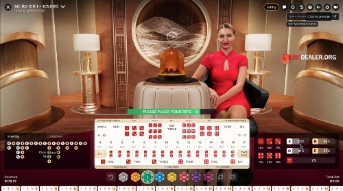 Pragmatic Play Sic Bo at Grosvenor