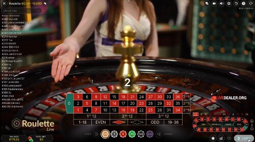 Jackpot City live roulette