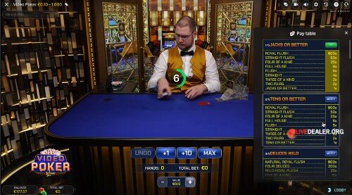 Royal Vegas Live Video Poker