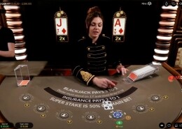 Super Stake Blackjack VIP Golden Cards