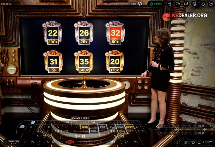 Super Stake Roulette multipliers