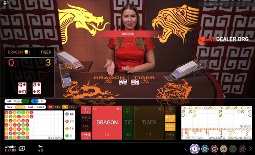 Casino Tropez live Dragon Tiger
