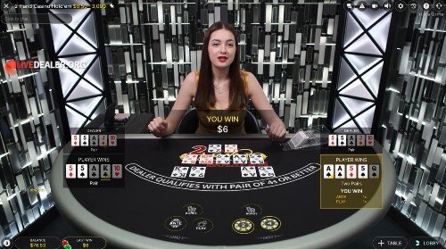 Unibet live Casino Holdem Poker