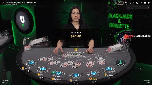 Pragmatic/Unibet exclusive blackjack