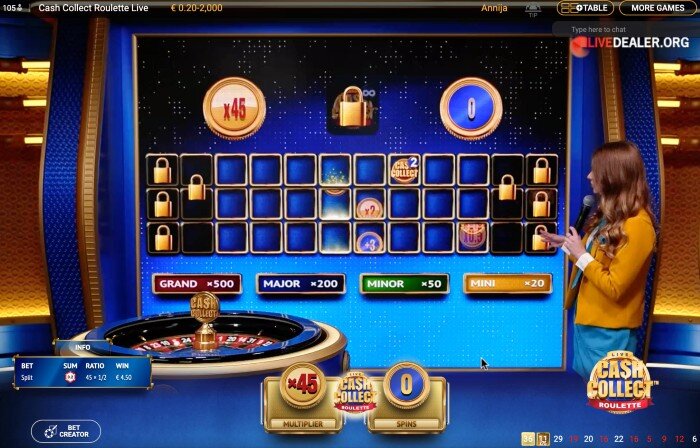cash collect bonus game