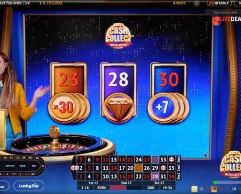 Cash Collect Roulette lucky numbers