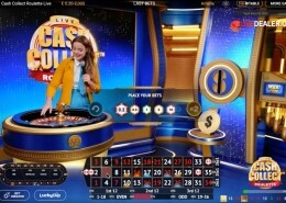 Cash Collect Roulette place bets