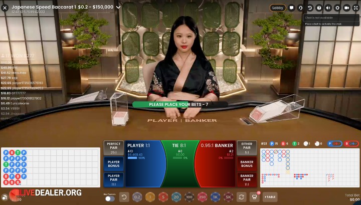 Japanese Speed Baccarat