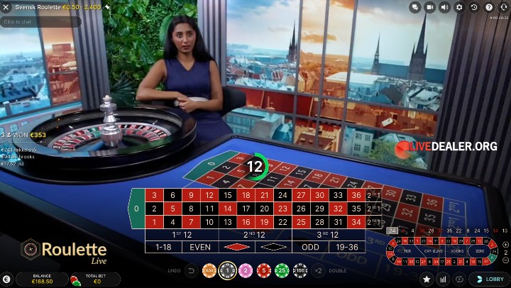 Svensk Roulette@ 888