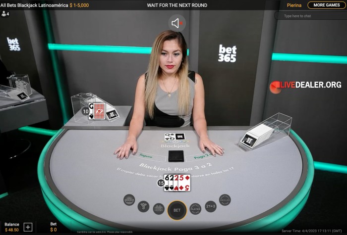 bet365 All Bets Blackjack LatinoAmerica