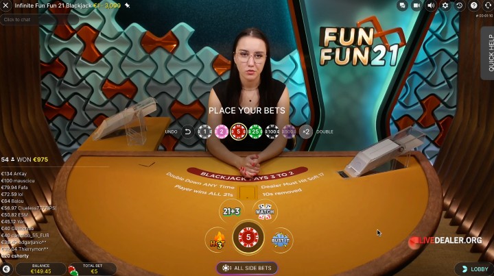 Infinite Fun Fun 21 Blackjack