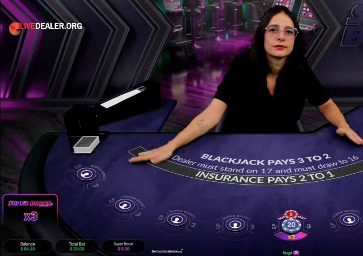 Super Boost Blackjack super boost multiplier