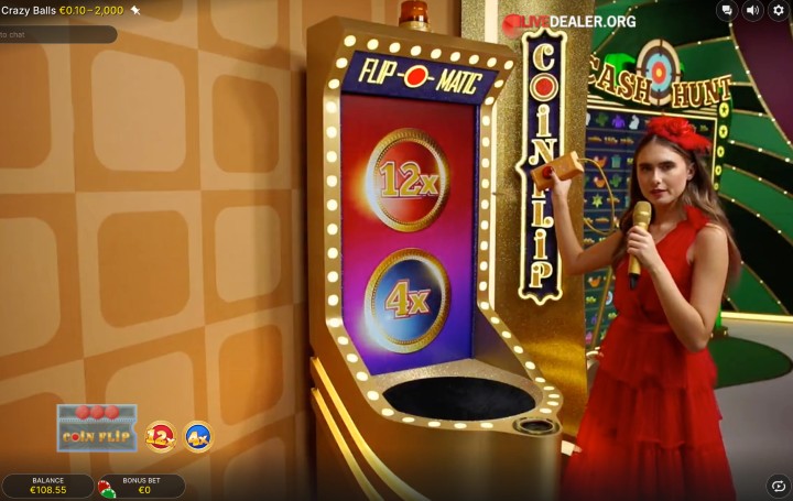 Crazy Balls coin flip