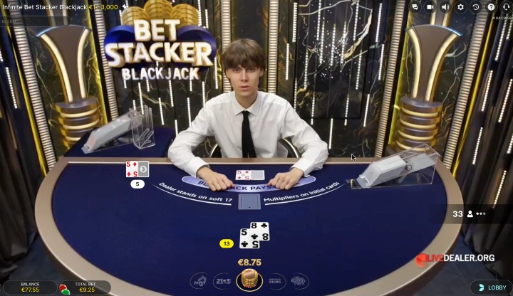 Bet Stacker Blackjack bonus added