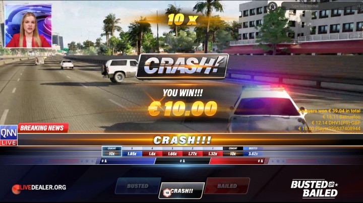 Busted or Bailed crash